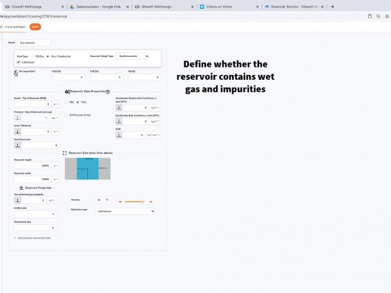 Add a gas reservoir