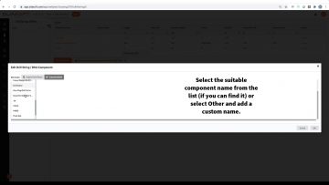 Add custom component to String/BHA