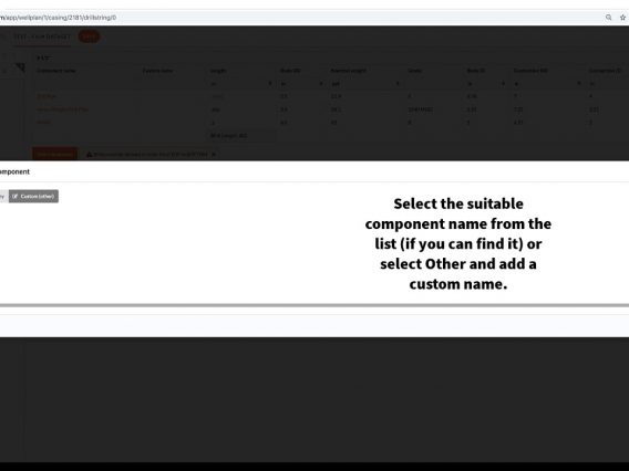 Add custom component to String/BHA