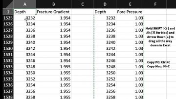 Add pore and fracture pressure