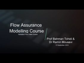 Flow Assurance Modelling Course 13 September 2019