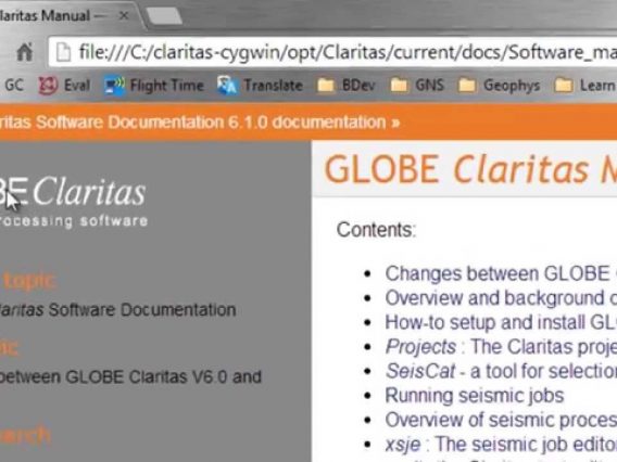 GLOBE Claritas Software Documentation – Overview