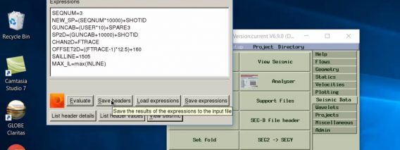 Griffon application – Interactive trace header maths
