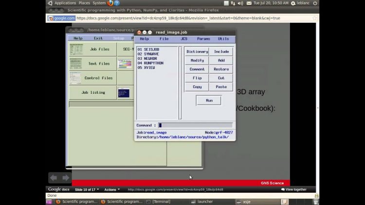 Scientific programming in Python and Claritas: part 2